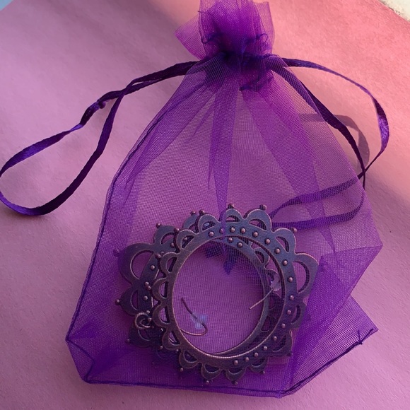 Round Brass Earrings - Picture 6 of 6